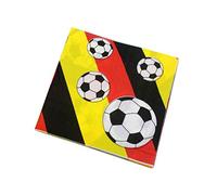 Beavorty Lot de 20 Serviettes de Football Imprimées en Pulpe de Bois pour Décoration de Table de Restaurant Banquet