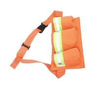 Beavorty Paquet Banane Réfléchissant pour Travailleurs de Nettoyage, Tissu Oxford Orange, Multi-Compartiments avec Bandes Réfléchissantes Haute Visibilité, pour Travaux Extérieurs