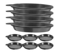 Beavorty Soucoupes Rondes Poignée en Plastique PP 10pcs Maintien de L'humidité pour Pots de Plantes Succulentes Support Pot de Fleurs Intérieur et Balcon