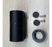 BEAZOOM 1 paire de poignées thermostatiques pour douche Noir 40 x 40 mm