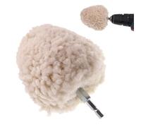 BEAZOOM Boule de polissage en laine de 10,2 cm avec tige hexagonale, roue de polissage réutilisable, métal, bois, pierre, utilisation sèche et humide