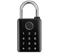 BEAZOOM Cadenas intelligent à empreintes digitales TUYA avec NFC, 50 utilisateurs et 100 codes, serrure sans n alliage de zinc résistant aux intempéries pour abri de jardin extérieur, manille de