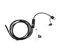 BEAZOOM Caméra d'inspection endoscope 5,5 mm sonde 1200p HD IP65 6 LED Adj Capture photo ABS PC 5 V pour semi 100/200/350 cm Options pour téléphone Android PC Direct Clear Auto Pipe View (200 cm)