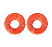 BEAZOOM Fil de coupe rond en nylon double polymère à faible bruit pour tondeuse à gazon Orange 200 m