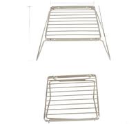 BEAZOOM Grille de camping réglable en acier inoxydable, support de réchaud portable pliable pour cuisine en plein air, support pour casseroles et poêles (S)