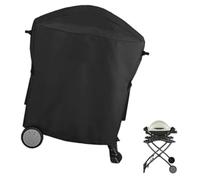 BEAZOOM Housse de protection imperméable en tissu Oxford 210D pour Weber | Durable Protecteur de barbecue résistant à la poussière avec sac de transport Noir 54 x 76 x 69 cm