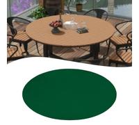 BEAZOOM Housse de table ronde en feutre pour tables de jeu de 91,4 à 122 cm, protection élastique en cachemire, noir