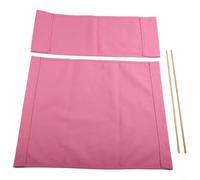 BEAZOOM Kit de housses de chaise de directeur avec housses de dossier de siège et 2 tiges en bois, matériau résistant aux intempéries pour la maison, le jardin, la terrasse, violet (rose)