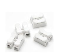 BEAZOOM Lot de 10 bornes à ressort 10 A à fixation rapide - Connecteur de fil sans vis - En polyéthylène transparent