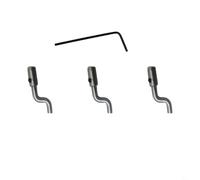 BEAZOOM Lot de 4 embouts de câble en forme de Z pour moteur de tondeuse à gazon et tracteur, terminal de frein d'accélérateur Dogleg avec rgenté (C)