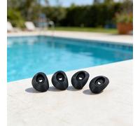 BEAZOOM Lot de 4 embouts de pied pour piscines hors sol Coleman Power Steel 16 x 48 18 x 48 20 x 48 24 x 52 marron modèles 2022