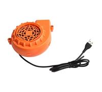 BEAZOOM Mini souffleur électrique pour costumes et jouets gonflables, alimenté par USB, ventilateur rapide de 5,58 m/s, pompe portable en ABS léger pour événements Orange
