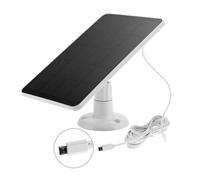 BEAZOOM Panneau solaire monocristallin 4W pour système de caméra Blink 3m | Câble d'extension pour chargeur extérieur, support réglable résistant aux intempéries pour une surveillance de sécurité
