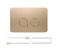 BEAZOOM Plaque de bouton de chasse d'eau double pour réservoirs Geberit 01-60 et UP300 UP320, moderne pour kit de housse de rechange 246 x 146 x 6 mm (or mat)