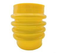 BEAZOOM Rammer Housse de protection télescopique en cuir épais pour boîte pliante compacteurs de construction (jaune)
