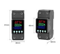 BEAZOOM Relais de protection numérique 63 A 220 V AC DC réglable avec dispositif de surtension avec récupération automatique sur rail DIN