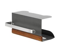 BEAZOOM Support mural pour essuie-tout sous l'évier, fermeture silencieuse pour distributeur de mouchoirs de porte avec compartiment dédié, organiseur de rangement pour cuisine, salle de bain, cadre