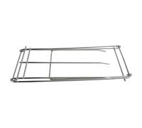 BEAZOOM Support pliable pour torchons de cuisine en acier inoxydable, 3 bras, support pour éponges et bouteilles, pour organiseur de rangement compact ventilé, argenté