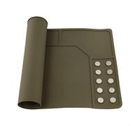 BEAZOOM Tapis de nettoyage antidérapant en caoutchouc avec points magnétiques pour station de soudure, tapis d'établi de réparation résistant à l'huile, marron et noir (420 x 265 x 4,5 cm, marron)