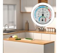BEAZOOM Thermo hygromètre analogique d'intérieur avec échelle de confort Blanc