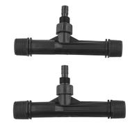 BEAZOOM Venturi Lot de 2 injecteurs d'engrais pour irrigation de jardin en plastique 2,5 cm