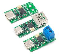 BEAZOOM ZY12PDN Détecteur de déclenchement USB PD 3-20 V 5 A 100 W Module de charge rapide Test d'alimentation avec indicateur LED ZY12PDN carte nue