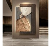 BEBANE Décoration Murale 3D en grès avec éclairage LED intégré, Alimentation sur Secteur, idéale pour Le Salon, la Chambre, l’entrée, Les hôtels et Les couloirs