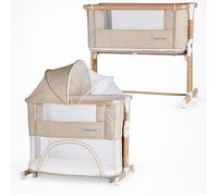 BEBE2LUXE Berceau évolutif 3 en 1 Leo - Cododo réglable , Lit bébé sécurisé, Parc modulable, de la Naissance à 36 Mois en Mode Parc