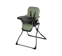 Bebeconfort Lily, chaise haute pour bébé, 6 mois à 3 ans, 9 à 15 kg, pliage ultra compact, légère (4 kg), facile à nettoyer, confort rembourré, pliage facile d’une seule main, Mineral Green