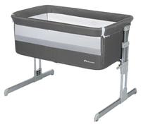 Bebeconfort Lit d'appoint Calidoo, lit bébé réglable en hauteur, confortable et rembourré, utilisable de la naissance à 9 kg maxi, Grey Mist