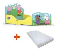 BEBEGAVROCHE Lit à clipser et Matelas - Peppa Pig Splish Splash Splosh dans la boue - 140x70 cm Multicolors G