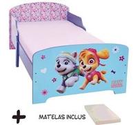 BEBEGAVROCHE Lit enfant Pat Patrouille + Matelas Bleu G