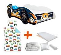 BEBEGAVROCHE Pack Lit complet + Matelas - Lit Enfant Bestar - F1 - 140 x 70 cm Multicolors G