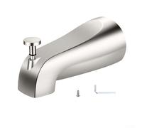 Bec de baignoire en métal avec inverseur, remplissage rapide pour tuyaux filetés 1/2-3/4 IPS et 1/2-3/4 IPS, montage mural avant, kit de rechange pour robinet de salle de bain, adaptateur et outils