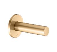 KEUCO IXMO Bec déverseur pour baignoire, rosace ronde, saillie 130mm, 59545250001, Couleur: Laiton brossé