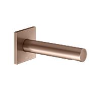 KEUCO IXMO Bec déverseur pour baignoire, rosace carrée, saillie 180mm, 59545290102, Couleur: rouge or brossÃ©
