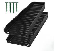 Bec de descente en PVC pour bloc anti-éclaboussures avec design de bosse pour extension de gouttière, séparateur de débit d'eau de drainage, comprend des clous de sol et une plaque d'adaptation