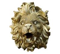 Bec de fontaine à lion - Chasseur de bassin en cascade mural en résine naturelle, décoratif avec tête de dragon | jardin, piscine, patio, intérieur, extérieur, décoration