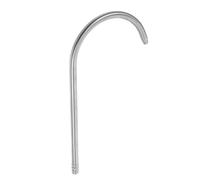 Bec de Robinet Cuisine Col de Cygne Robinet, Acier Inoxydable | Tube de Remplacement, Usage Commercial et Domestique, Installation Facile, Argenté, Résistant à Déformation