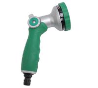Bec de Tuyau D'arrosage avec Poignée Ergonomique | Six modes de pulvérisation, débit d\'eau à haute pression, matériau métallique de qualité supérieure, adapté au lavage de