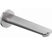 Bec déverseur pour baignoire Duravit Wave, saillie 202 mm, WA5240010070, Couleur: acier inoxydable brossé