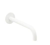 Herzbach Deep White bec mural 23.451400.2.07 240 mm, 2000 /2", avec rosace murale d= 65mm, blanc mat