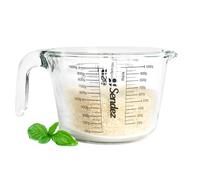 Bec Verseur 1L Avec Poignée En Verre Borosilicaté Jauge Dosage Récipient
