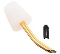 Bec Verseur de Bouilloire Extérieure Rallongé Portable en Acier | Camping et Café Filtre, Embout Blanc Capuchon Anti-poussière, Léger, Pratique pour Verser