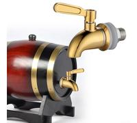 Bec verseur en acier inoxydable 304 pour un versement contrôlé des boissons, y compris le jus, le vin et l'eau bouillante, compatible avec les carafes et bocaux standard Doré miroir 16 mm