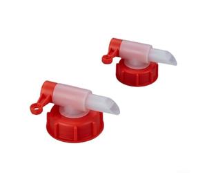Bec verseur polyvalent en plastique pour bidons DIN 51 et DIN 61, débit fluide de liquide et dosage précis sans bruit de collage (2 pièces DN61)