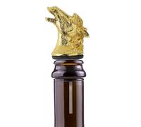 Bec Verseur pour Vin Arrêt De Cocktail Année Du Cheval Verseur Alcoolique | Accessoires Pour Bar À Domicile Cadeau Papa Hommes Vodka Whisky Cocktail Champagne Dispositif d'induction de vin doré