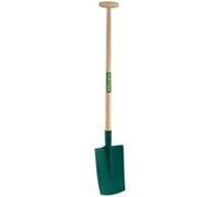 LEBORGNE Bêche à rebord 28cm avec manche béquille en bois certifié PEFC 100%