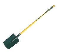Leborgne, Bêche à rebord manche novagrip pomme 100 cm, Tête Acier Trempé, Bord Arrondi, Repose-Pieds, Douille robuste, Conseillées pour les sols légers ou peu collants, sans cailloux
