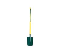 Leborgne, Bêche à rebord manche bois pomme 100 cm, Tête Acier Trempé, Bord Arrondi, Repose-Pieds, Douille robuste, Conseillées pour les sols légers ou peu collants, sans cailloux